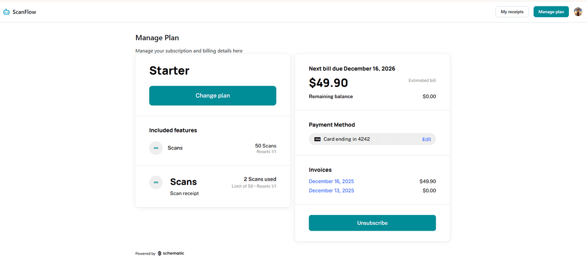 ScanFlow - AI-Powered Receipt Scanning screenshot 3
